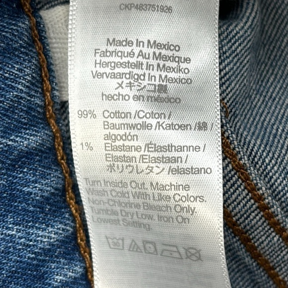 Madewell The Tall '90s Straight Crop Jean in Hazeldell Wash size 25T NWT NQ695 - Picture 11 of 14